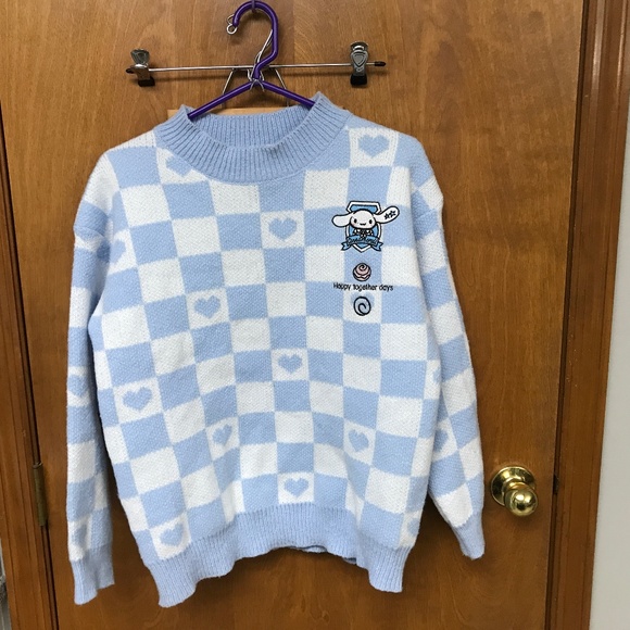 Hello Kitty Sweaters Cinnamoroll Kawaii Checkered Sweater Poshmark